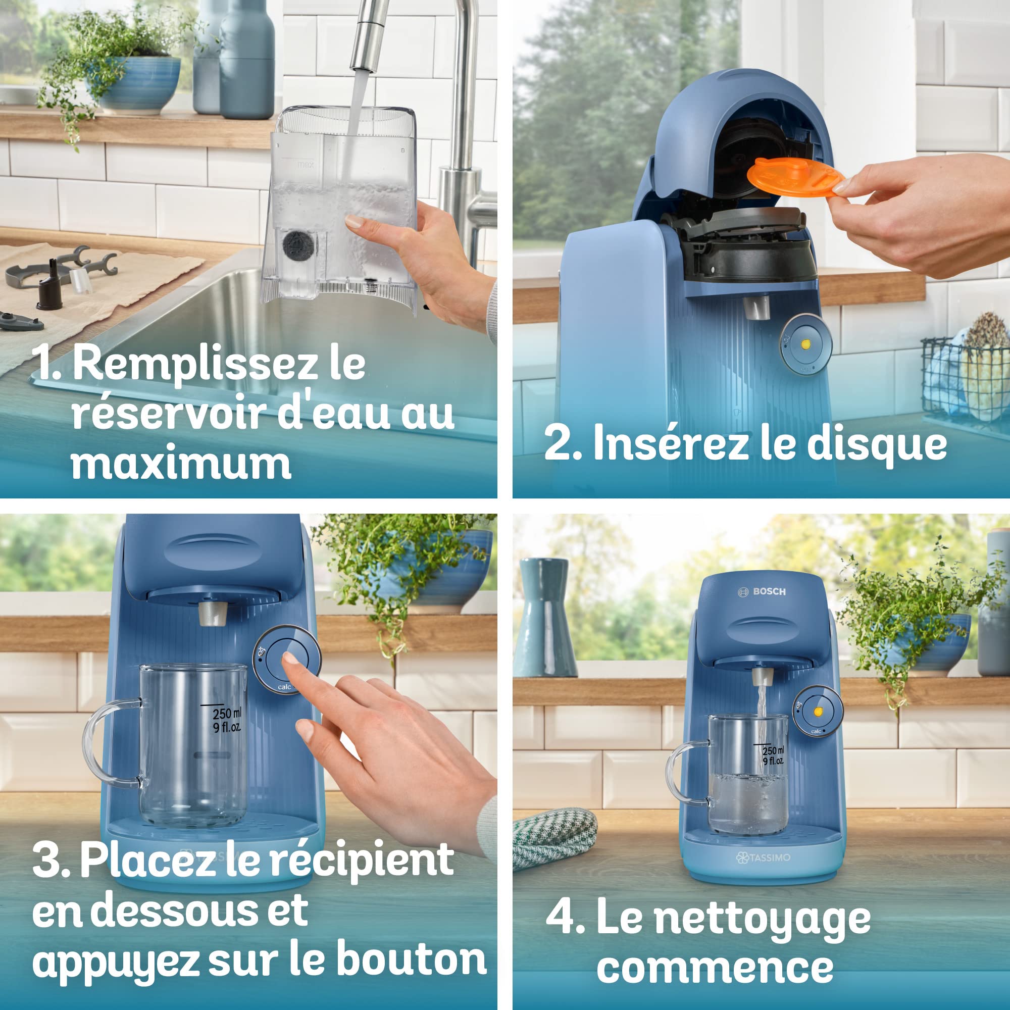TASSIMO FINESSE machine à café, IntensityBoost, INTELLIBREW™, TAS16B3, bleu lavande