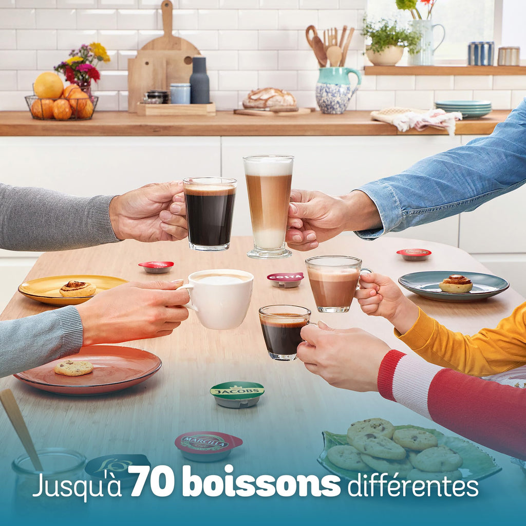 Tassimo Finesse friendly Machine à café, IntensityBoost, Intellibrew, TAS162E, Noir