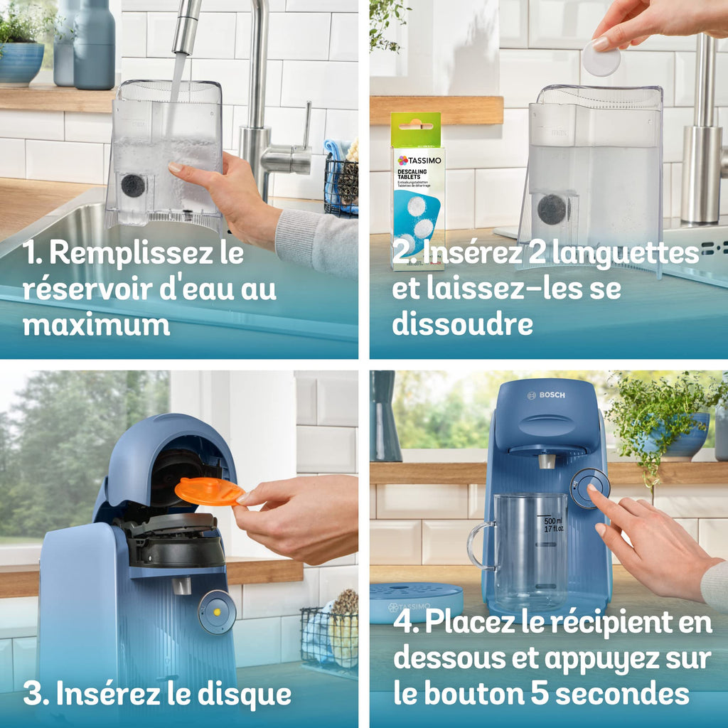 TASSIMO FINESSE machine à café, IntensityBoost, INTELLIBREW™, TAS16B3, bleu lavande