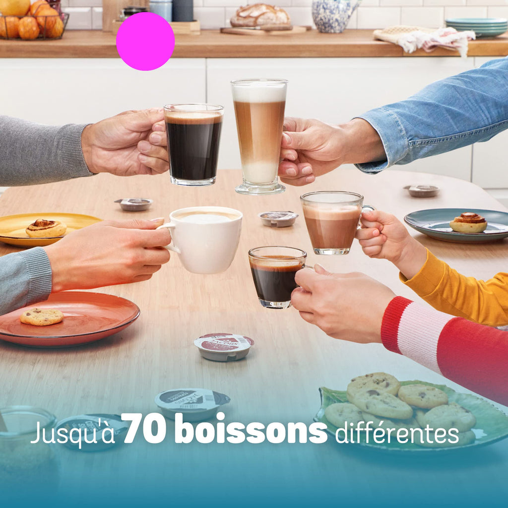 TASSIMO FINESSE machine à café, IntensityBoost, INTELLIBREW™, TAS16B3, bleu lavande
