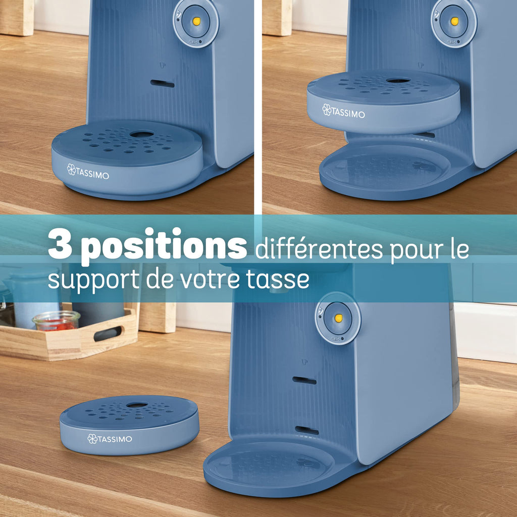 TASSIMO FINESSE machine à café, IntensityBoost, INTELLIBREW™, TAS16B3, bleu lavande